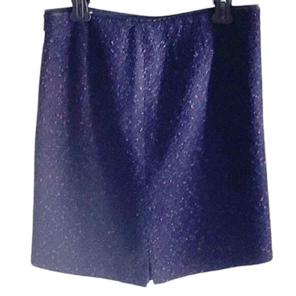 ELIE TAHARI Wool Mix Confetti Asymmetrical Skirt NWOT 12 - Picture 2 of 10